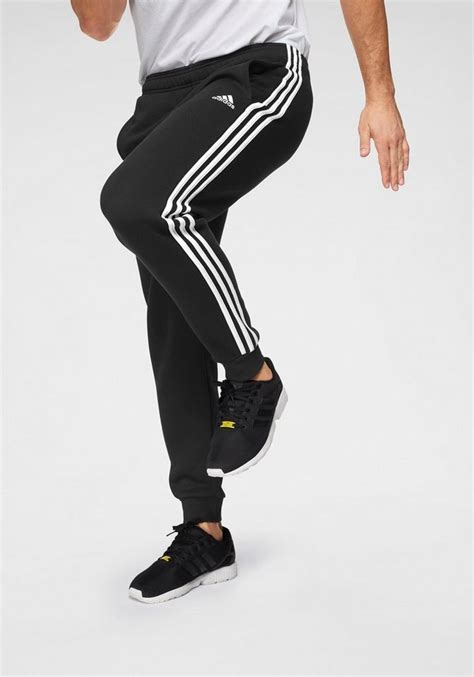 adidas jogginghose mit grünem bund|(adidas) 3 Streifen Essentials Jogginghose in grün .